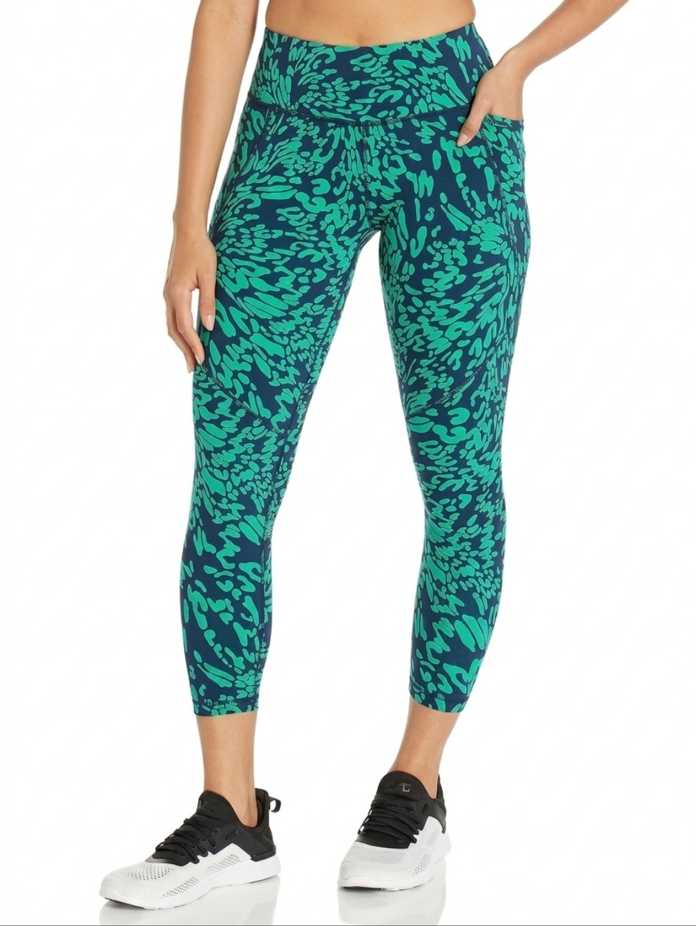 Sweaty Betty Power Workout 7/8 Length Leggings Sz XXS / Sz 2 NWT Navy Teal